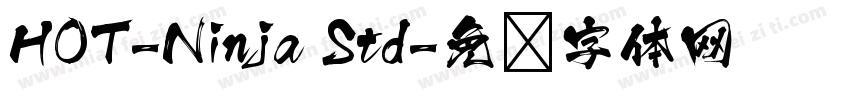 HOT-Ninja Std字体转换